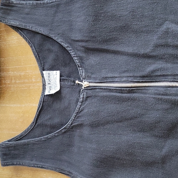 PLUS FACTOR RIGID DENIM DRESS - Picture 9 of 9